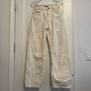 Nudie Jeans Clean Eileen Wide Leg Size 28 Cream